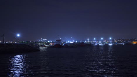 Vista-Del-Muelle-Del-Mar-Por-La-Noche.